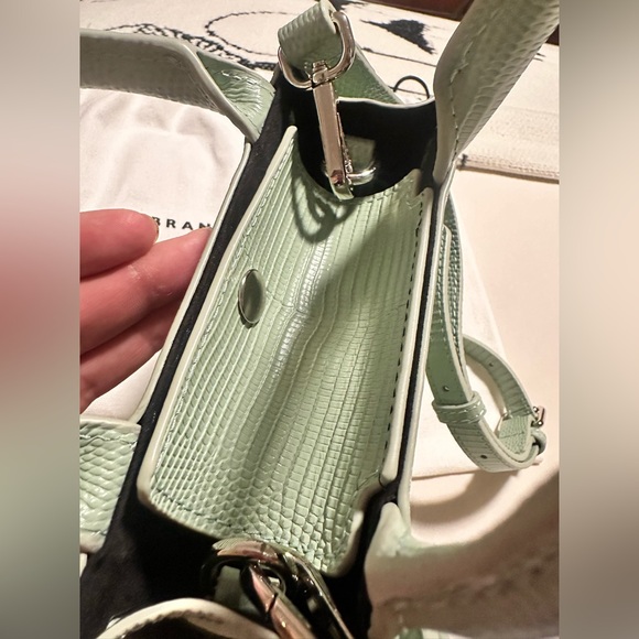 NWT Brandon Blackwood Kuei Green Lizard Print Bag🦎 - Picture 3 of 14